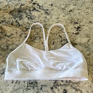 Lululemon sports bra worn once size 10 white